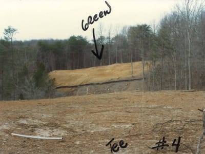 hole #4 during construction on the golf club of tennessee